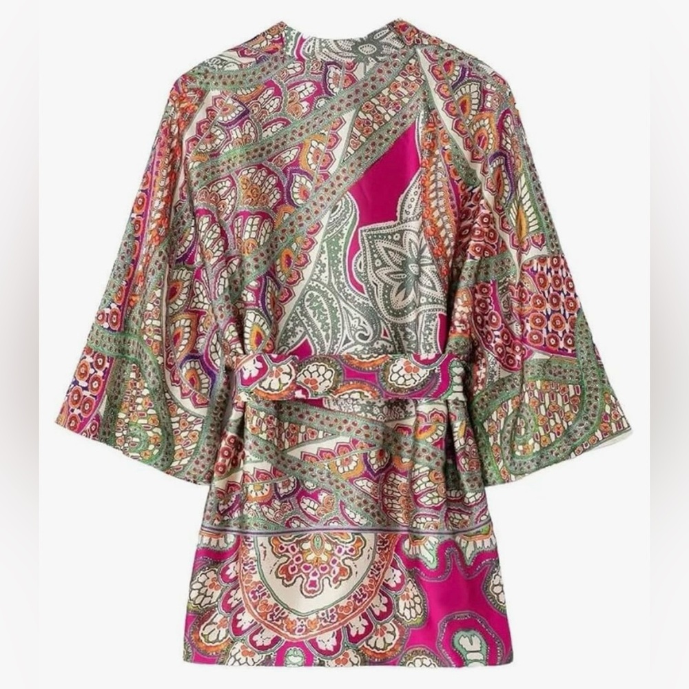 NWT Zara Kimono and pant set Size Small - Picture 2 of 14